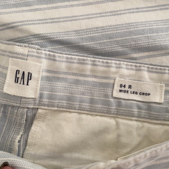 Gap Wide Leg Striped Crop Pants - Picture 5 of 6